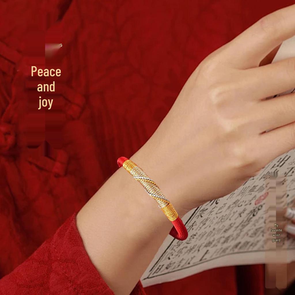 2026 Year of the Horse Panlong Knot Ninefold Kasyapa Blessing Handwoven Tibetan-Style Bracelet