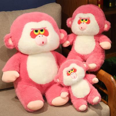 New 25/35/50cm Funny Cartoon Pink Gorilla Plush Toy Chimpanzees Monkey Soft Stuffed Animal Doll Room Decor Birthday Boys Gifts