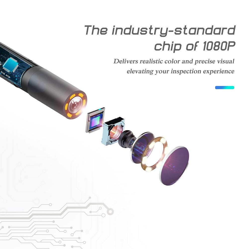 P40 Cameră de inspecție pentru endoscop industrial portabil, portabil, IP67, lentilă de 5,5 mm, rezistentă la apă