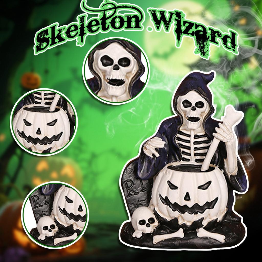 Bonfire Candlesticks - Halloween Candlesticks, Cute Statue Sets, Scary Night Lights For The Home Mantel, Table Centerpieces And Fun!