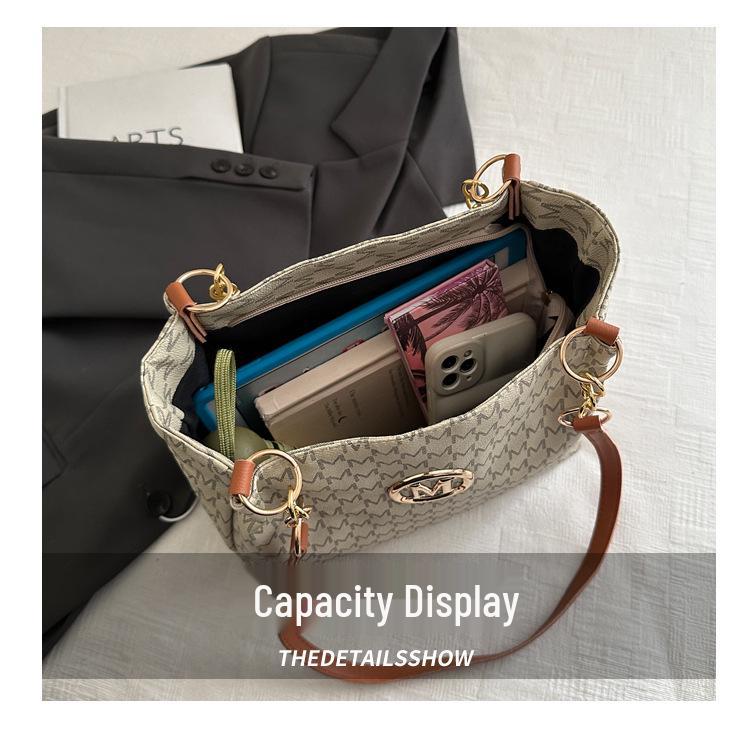 Retro Large Capacity Women’s Underarm Shoulder Bag - 2025 Summer Trend Commuting Tote Handbag
