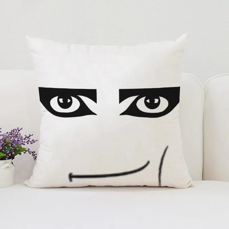 Home Decor Funny Cartoon Face Patterns Throw Pillow Covers Pattern Cushion Cover Suitable For Sofa Bedroom Car Pillow Cover