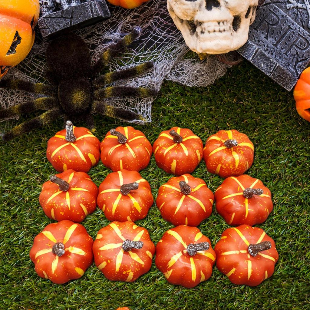 6 Stück Künstliche Kürbisse Falsche Partydeko Imitation Und Geeignet für Halloween