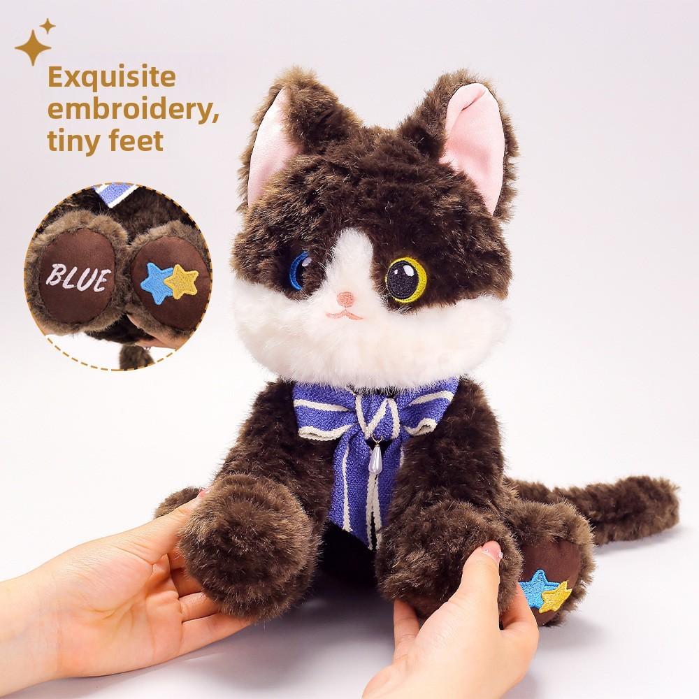 Cat Plush Toy For Kids With Super Soft Polyester Fabric Gift For Childrens Birthday
