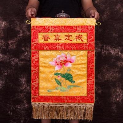 Buddhist Hall Embroidered Ritual Implements Tablecloths/Buddha Offer Pendants Temple Decoration/indoor Buddhist Hall Tablecloths