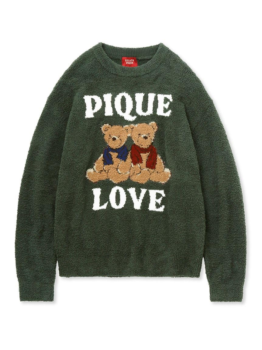 

Gelato Pique HOMME Bear Jacquard PO PMNT235994 Green M [HOLIDAY] Men s зелёный