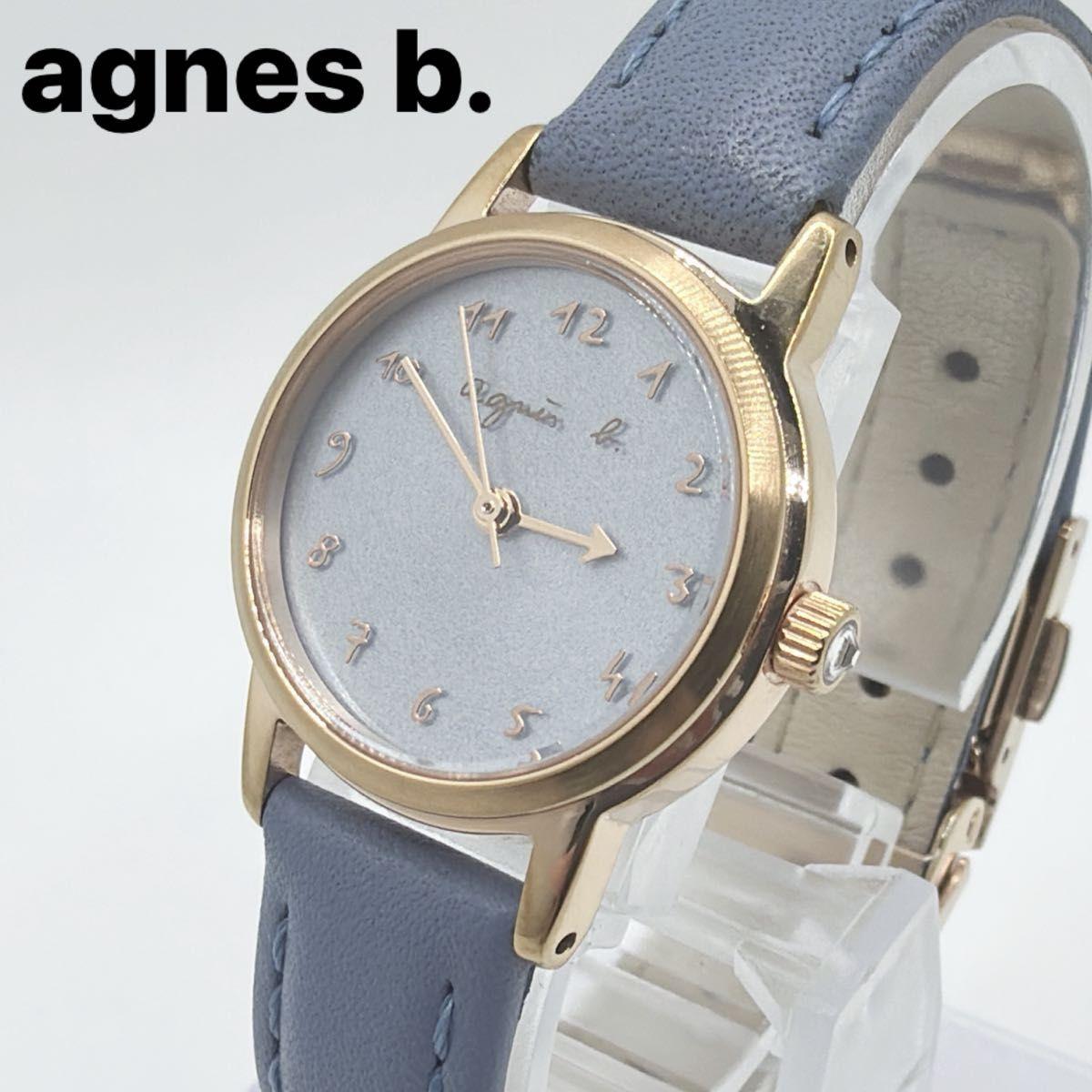 Подержанный agnes b. agns b. женские кварцевые часы розовое золото саксофон синий