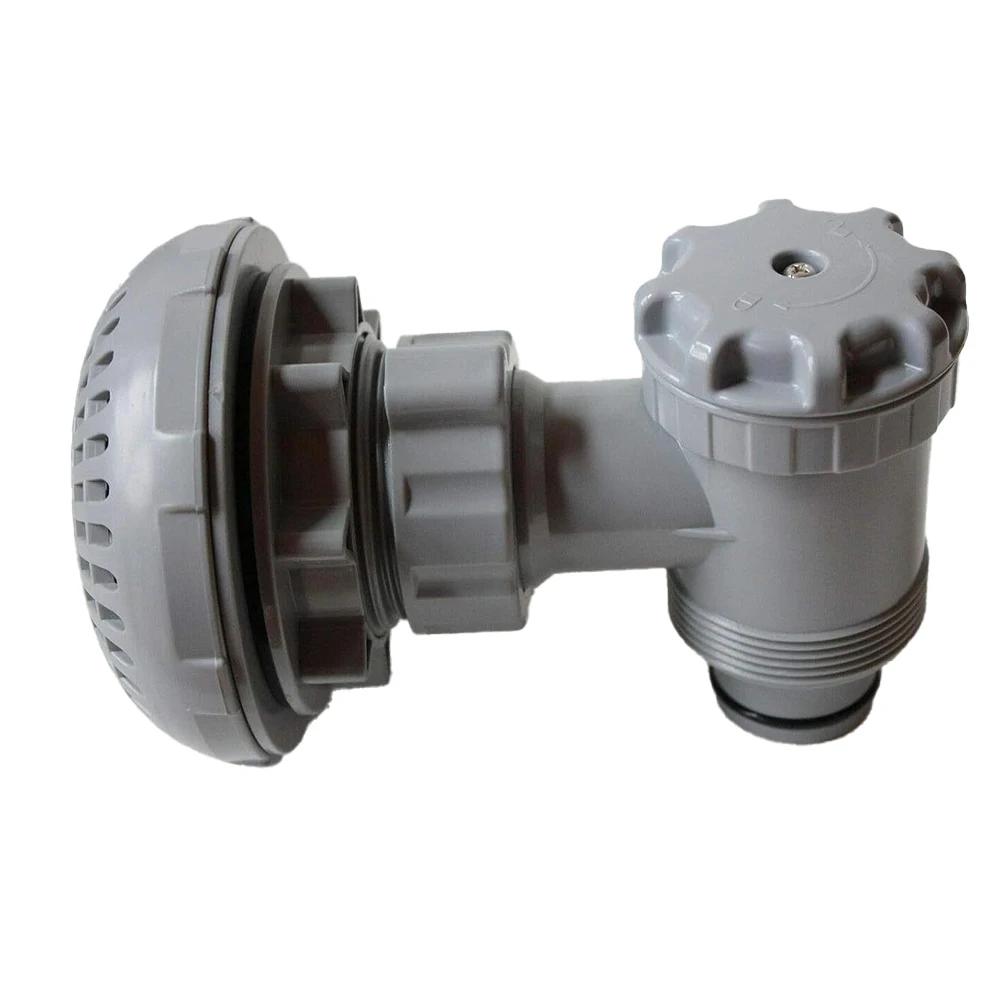 P6H1317 Filter Plunger Valve: 38 Mm On-off Valve + Filter For Above Ground Pools Filter Plunger Valve Switch Valve Outdoor Tool