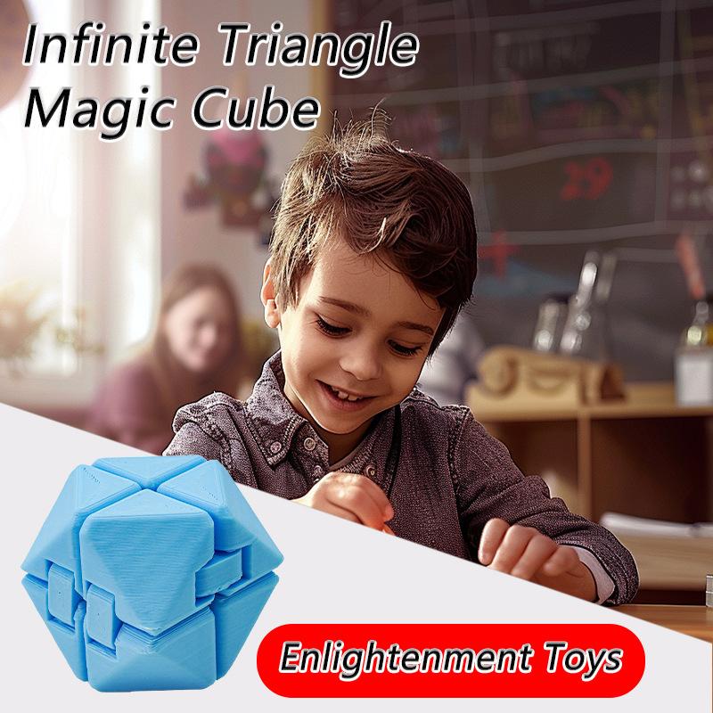 Transformable Children's Educational Toys Development of Intelligence Decompression Infinite Triangle Magic Cube