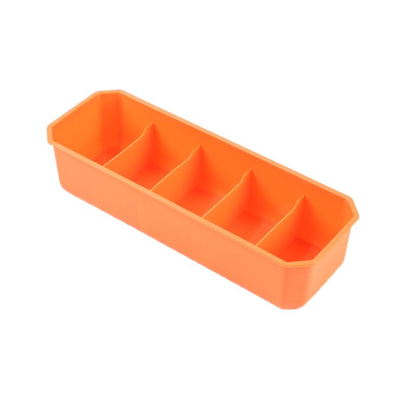 

5 Grids Organizer Panties Socks Storage Boxes Wardrobe Pants Clothes Underwear Drawers Socks Organizer Plastic Storage Box оранжевый