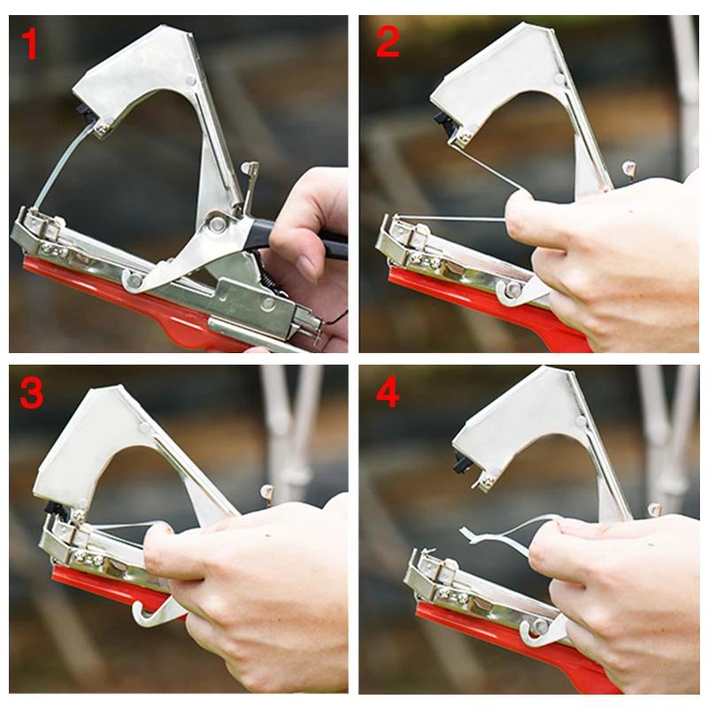 Maszyna do wiązania roślin ogrodowych Maszyna do ręcznego wiązania gałęzi roślin Maszyna do wiązania rozdrobnionych warzyw Tapetool Taśmy Tapener Narzędzia ogrodowe