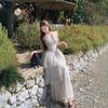 Women's French Style Halter V Neck Polka Dot Tiered Cake Midi Dress Slim Waist Summer Beach Vacation Elegant Party Dress
