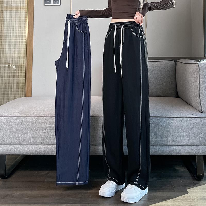 Women's Plus Size High Waist Wide Leg Denim Jeans