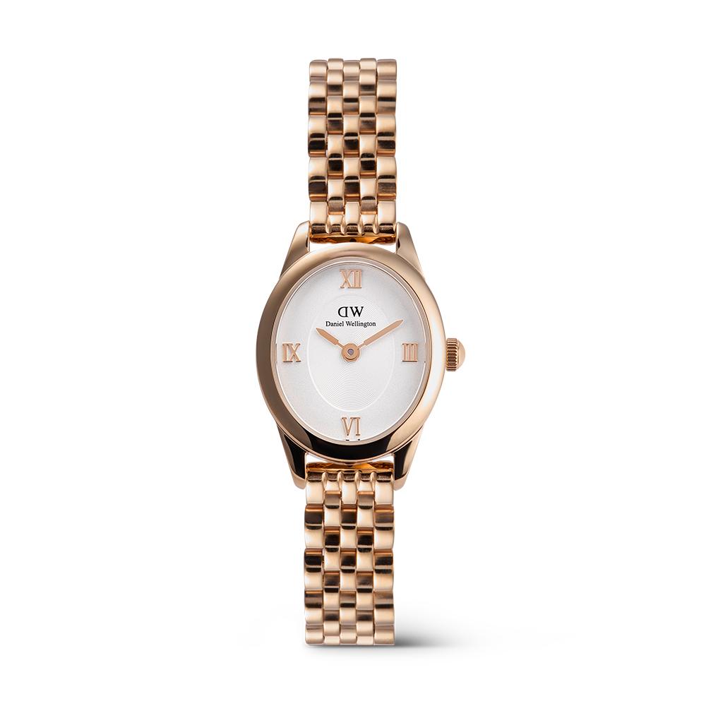Danielwellingteon Ophelia Mini Rose Gold Minimal Roman Index Women'S Watch
