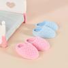1Pair 1:6 Dollhouse Miniature Slippers Simulation Flocking Slippers Home Model Decor Toy Doll House Accessories