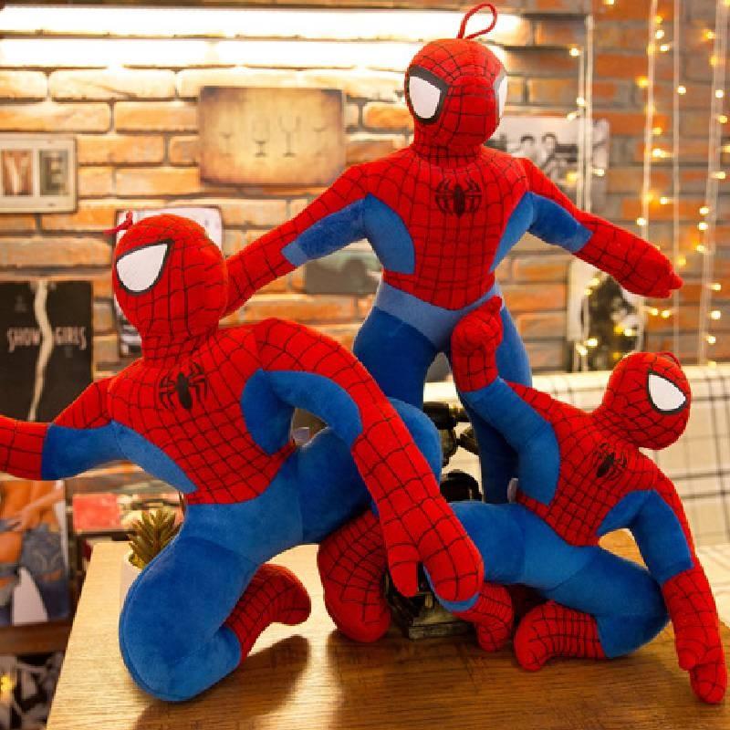 New Spiderman Plush Toy Adorable Cartoon Style Cuddly Doll For Kids And Collectors**