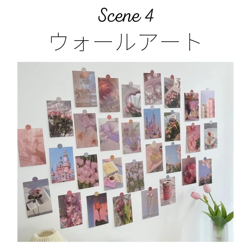 Donalee Stylish and Cute Postcards, Set of 30, Postcard Size, Scandinavian, Korean, and International Designs, Mini Posters (Natural)