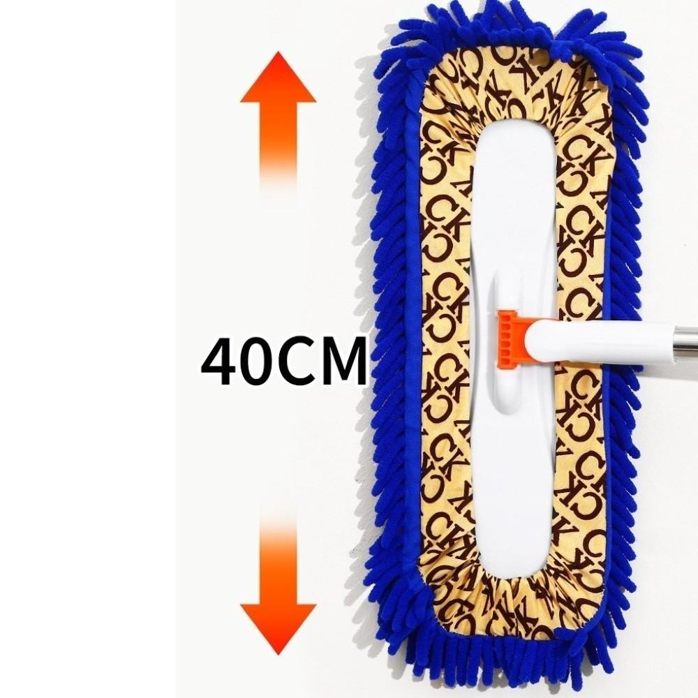 Retractable Water-Absorbing Mop Stainless Steel Pole Cleaning Mop  Wooden Floors