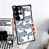 Cartoon Cute Shark Soft Phone Case For Samsung Galaxy S26 Ultra S25 Edge S24 FE S23 Plus S22 S21 + S20 Plating Anti-Fall Fundas