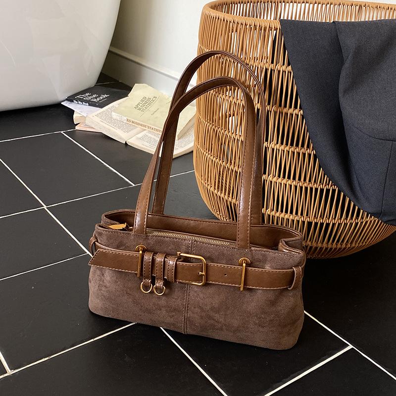 

Underarm bag women s new trendy fashion retro shoulder bag commuter hand bag crossbody underarm bag коричневый