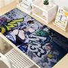 Gaming Mouse Pad Large Desk Mat Antislip Stitched Edges Graffiti Cat Girl Colorful Urban Style PC Keyboard Pad