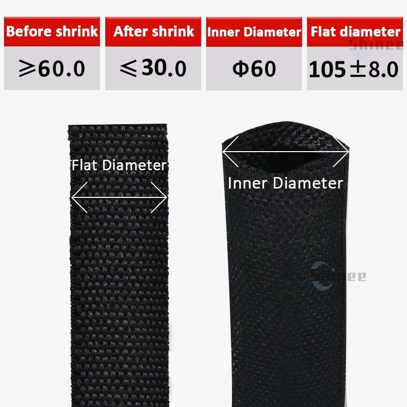 Braided Cable Sleeve Heat Shrink Tube 6/8/10/12mm Insulation Flam Retardant PET Auto Line Organizer Wire Wrap Sheath Protection