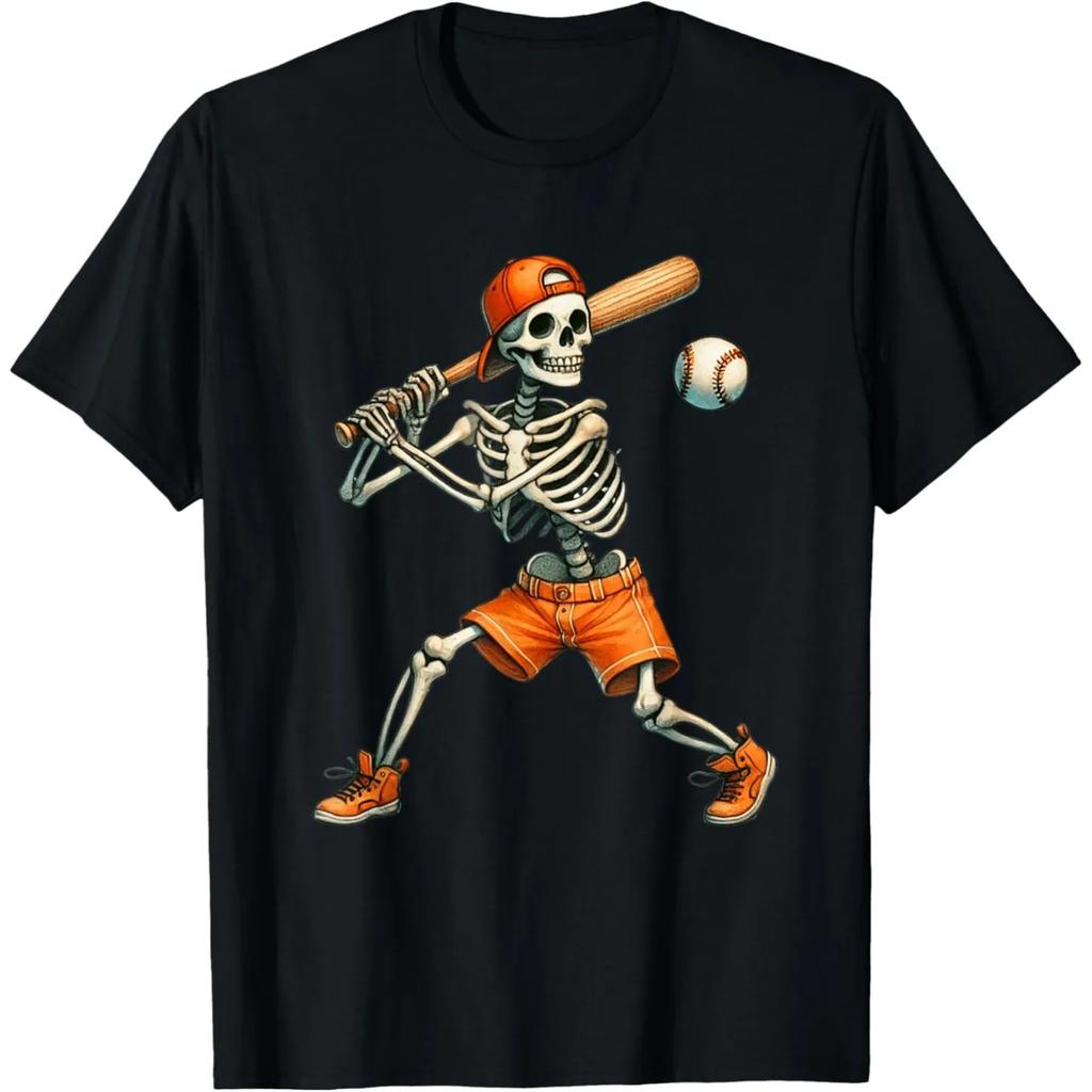 Funny Eat Sleep Baseball Repeat T Shirts Men Pure Cotton Humor Streetwear Tee Shirt Short Sleeve Unisex Loose Clothing