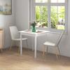 Tavolo da cucina Tavolo da pranzo Tavolo quadrato, design moderno, 75 cm x 75 cm x 76 cm, Bianco