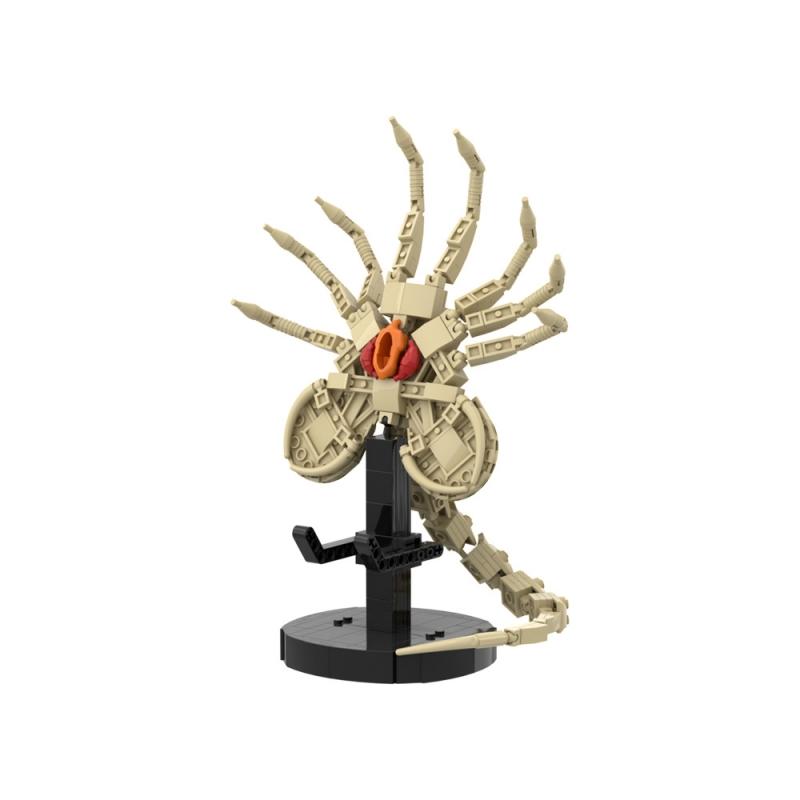 MOC Film d'Horreur Alien Face Hugger Modèle Blocs de Construction Set Monstre Insecte Griffe Briques Assemblées Jouet Visage Suspendu Cadeau Adultes