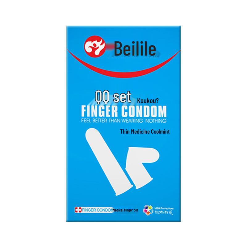 Bolele Ultra-Thin Spiked G-Spot Condoms & Finger Cots - Black King Kong Series.