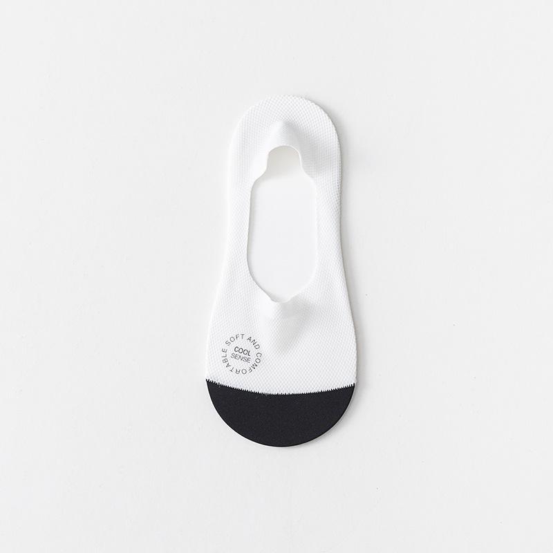Women's Summer Ultra Thin Cotton Bottom Ice Screen Eye Breathable Invisible Heel Socks