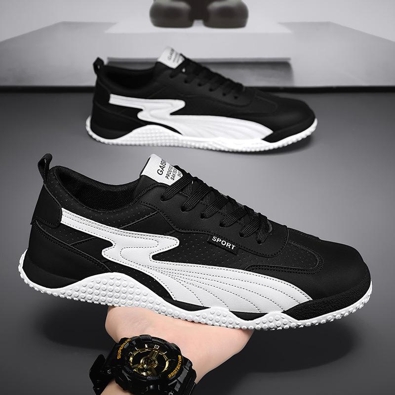 

Мужская обувь 2025 года, лето, новая мягкая подошва, нескользящая спортивная обувь Forrest Gump, молодежный тренд, мужская красивая повседневная обувь для кампуса 39 чёрный