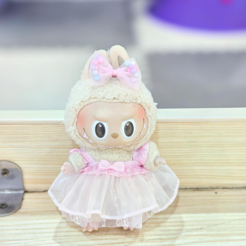 17CM Pendant Doll Baby Clothes First, Second and Third Generation Blind Box Dress Set Accessories