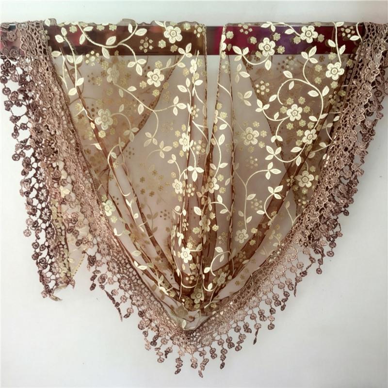 Women Soft Lightweight Lace Shawl Sheer Breathable Veil Scarf for Church Prayer Wedding Evening Party Wear