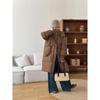 Women's 2025 Winter Hooded Mid-Length Korean Style Down Jacket: Loose, Thick, Warm & Slimming