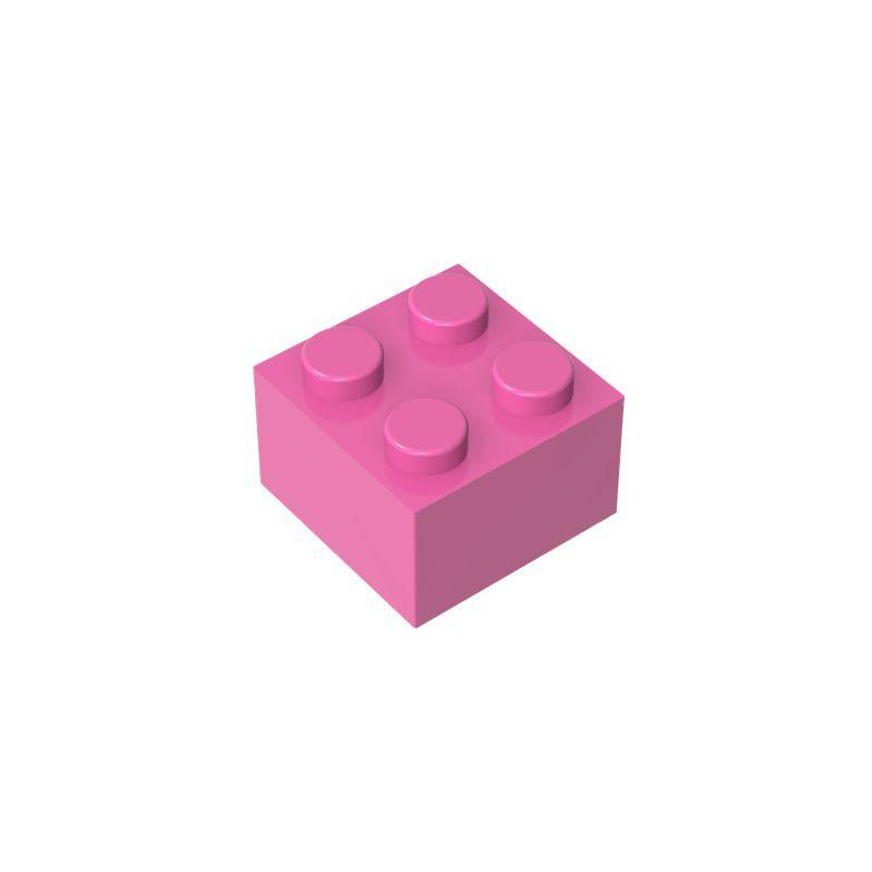 Non-Toxic 10Pcs 3003 2X2 High 4-Hole Building Block Moc Color Loose Parts Compatible With Brick Diy Children'S Toy Assembly