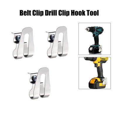 Gancho Clip para Cinturón 45*30mm Gancho Clip Taladro Cinturón Plateado
