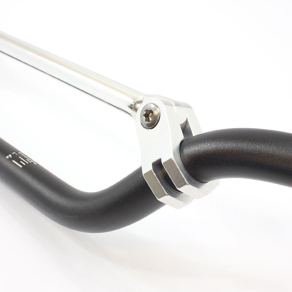 Rise Corporation Lenker mit Lenkererhöhung Schwarz Offroad-Lenker, 22,2 mm Typ, Strebe, Typ, Aluminium, (T05Z9990079BK)