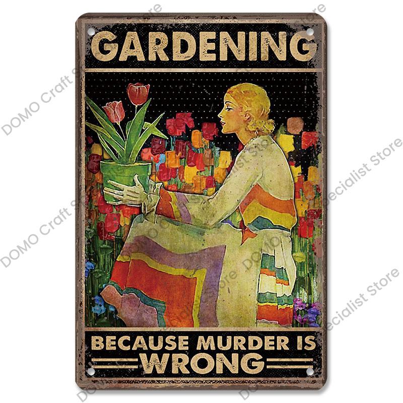 Gartenplaketten, Vintage-Metallblechschilder, Katze, Hund, Sonnenblumen, Mädchen, Metallplatte, Blumenladen, Herrenhaus, Wohnzimmer-Wanddekoration