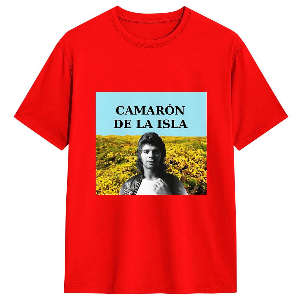 Camarone De La Isla Camiseta Playa Harajuku Camisetas Unisex 100 Algodón Cómodo Top Camisetas Manga Corta Ropa de Calle Tops
