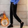 Women's Slimming Harem Pants: Autumn/Winter Thick Velvet, Warm Imitation Lamb, Loose-Fit Casual Sportswear