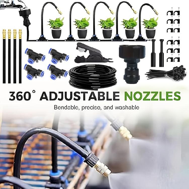 Energy Saving Summer Proof Outdoor Irrigation System With Multiple Directional Watering Coverage For Flowers Grass And Shrubs