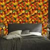 Gold and ochre stained glass wallpaper for living room and bedroom 50x1000
