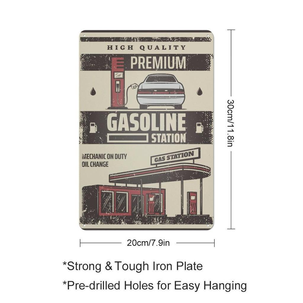 1 Pack Distressed Metal Sign with Rusted Antique Appearance for Bars Home Walls, Sizing Options 20x30cm or 30x40cm