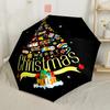 Christmas Magic Scene Outdoor Automatic Umbrella Compact 8-Rib Lightweight Compact Design Travel Essential Elegant Umbrella Wedding Party Gift