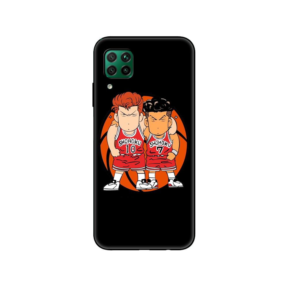 Black Tpu Case For Huawei P30 Lite P30 Pro P40 Case For Huawei P40 LITE E P Smart 2020 Case Cover Slam Dunk