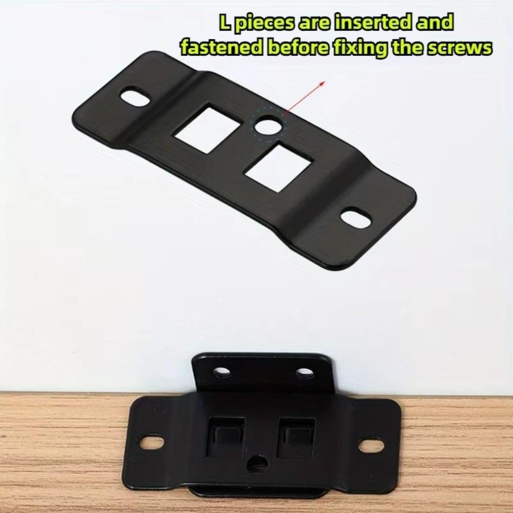 4Pcs 90 Degree Fixing Buckle Metal Furniture Laminate Connector Bracket  Hardware Accessories