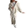 Western Style New Fashion Loose Hood Zip-up Hoodie Pants Two-Piece Hoodie and Pants Set
