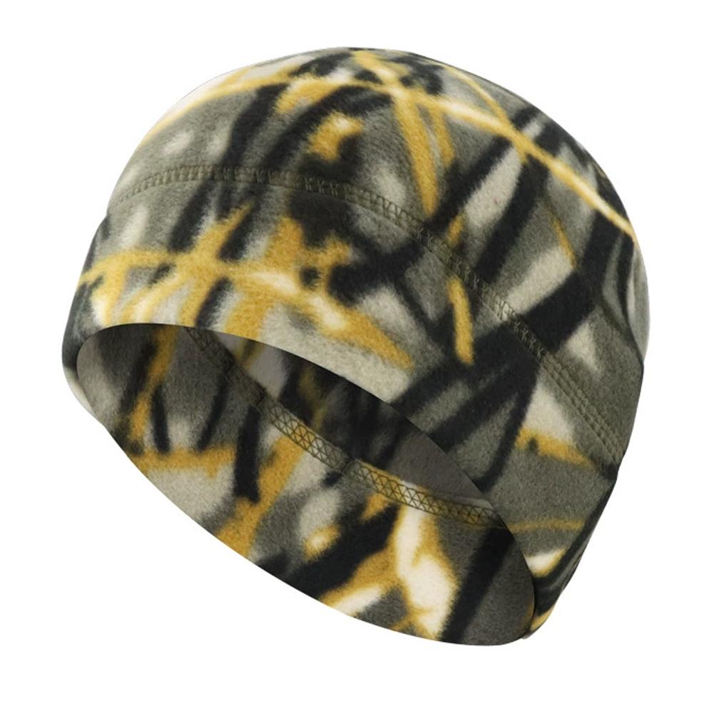 

Reversible Windproof Fleece Beanie Hats Mens Winter Skull Cap Camouflage Thick Beanie Unisex Stretchy Cuffed Beanie with Fleece