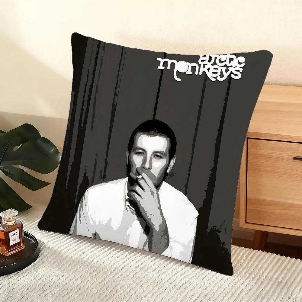 Band AArctic MMonkeys Cushion Cover Soft Short Plush Pillow Cover Smooth Cozy Texture Aesthetic Cushion Case Home Decor